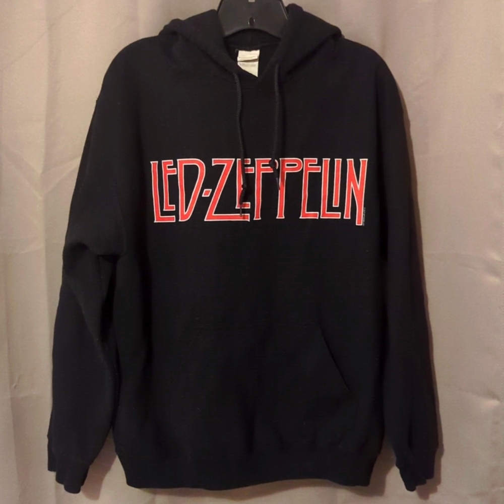 LED ZEPPELIN pullover hoodie with rune symbols on back